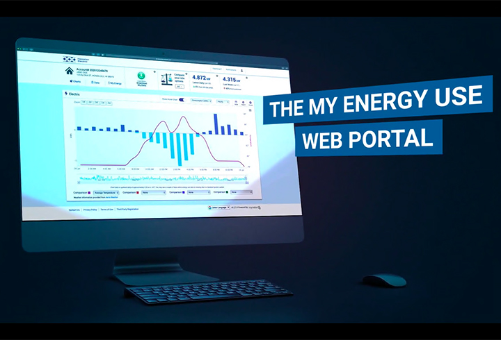 My Energy Use Web Portal Video Screen